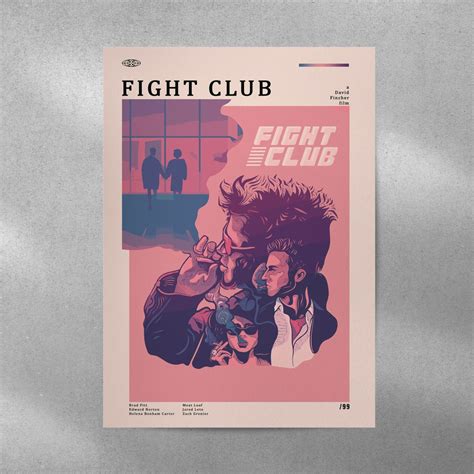 Fight Club Movie Poster Fight Club Wall Decor Fight Club Poster Print