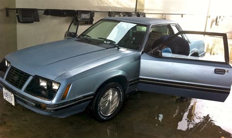 Blue 1983 Ford Mustang Ghia Coupe Photo Detail