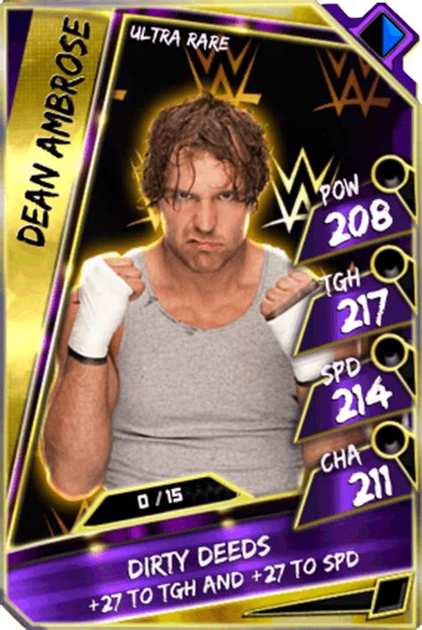 Dean Ambrose Wwe Supercard Roster