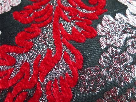 Sofa Fabric Upholstery Fabric Curtain Fabric Manufacturer Red Floral