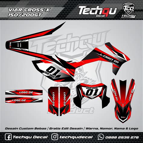 Decal Viar Cross X 150 200 Lazada Indonesia