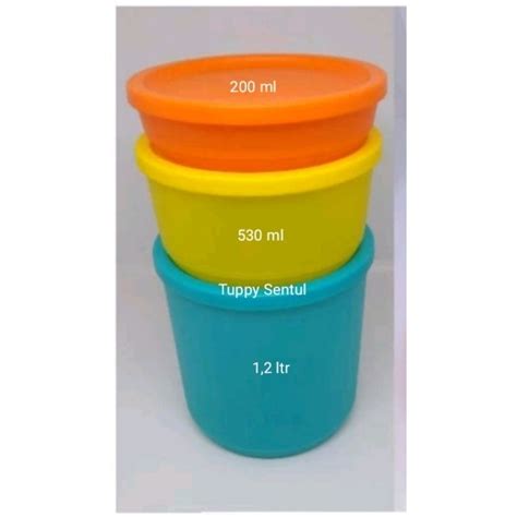 Jual Tupperware Summer Go Round Per Set Isi 3 Pcs 3 Ukuran Shopee