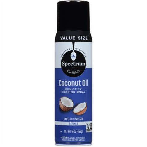 Spectrum Coconut Oil Cooking Spray 16 Oz Kroger