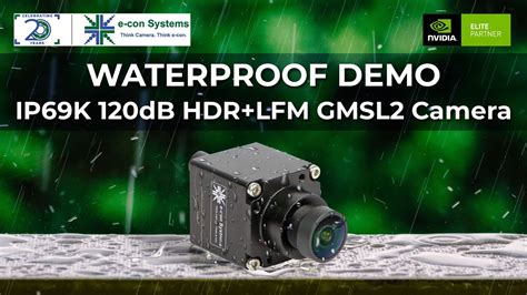 IP69K Camera Waterproof Demo IP69K 120dB HDR LFM GMSL2 Camera