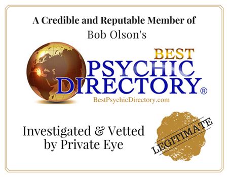 Psychic Medium Tammy Holmes - Testimonials - Member of Best Psychic Directory. Investigated ...