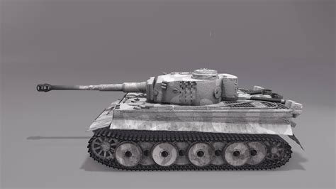 Tiger H1 Tank - 3D Model by Kostiantyn Chudak