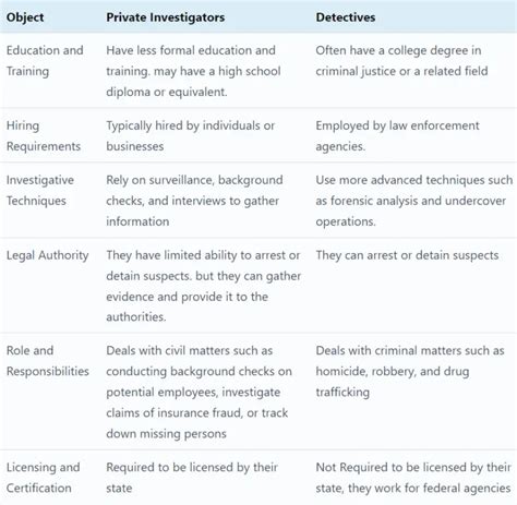 Private Investigator And Detective 2025: Who Does What And How ...