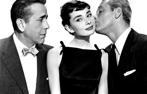 Wallpaper Retro 1954 Audrey Hepburn Sabrina Walter Hampden