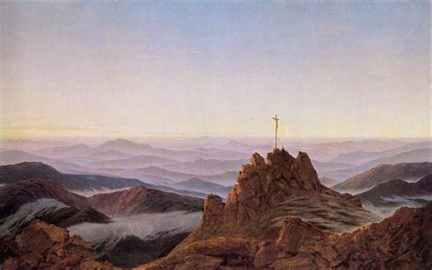 Morning in Riesengebirge - Caspar David Friedrich - WikiArt.org ...