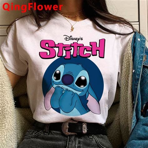 Kawaii Disney Dibujos Animados Lilo Stitch Ropa Mujer Ulzzang Pareja