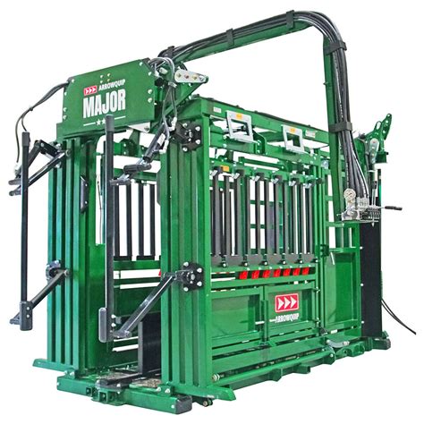 The Major Hydraulic Squeeze Chute Feedlots Operation Arrowquip