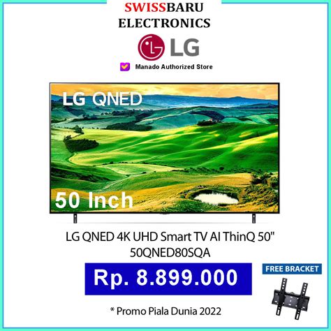 LG 50QNED80SQA UHD 4K SMART QNED 50 Swiss Baru Electronics Toko