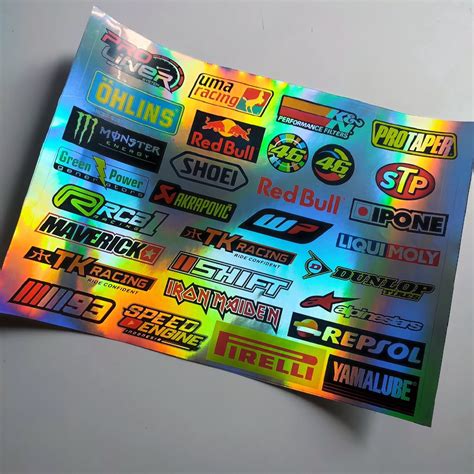 Jual STIKER PACK RACING STIKER MOTOR STIKER SPONSOR BAHAN HOLOGRAM