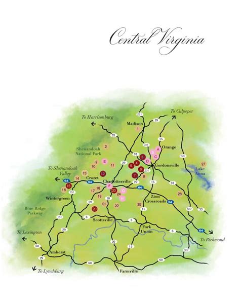 Virginia Winery Maps - Wine and Country Life