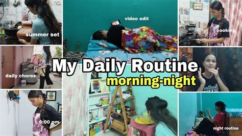 Vlog My Daily Morning Night Routine☀️summer Resetdaily Chores Video