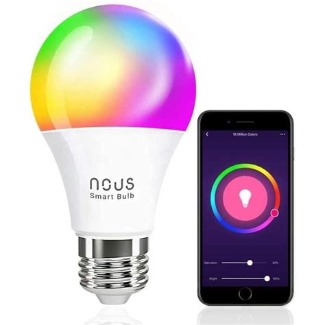 Alexa E Rgbw Ampoule Connectee Led Wifi Dimmable Lm W Couleur