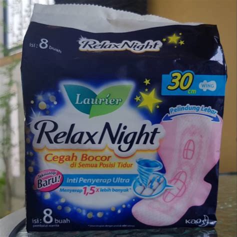 Jual Pembalut Laurier Relax Night Cm Wing Isi Shopee Indonesia