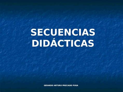 PPT SECUENCIAS DIDÁCTICAS DOKUMEN TIPS