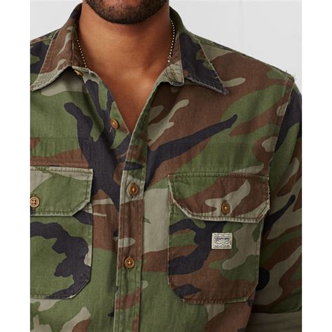 Lyst Denim And Supply Ralph Lauren Camoprint Utility Shirt In Green For Men