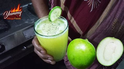 Pora Aamer Sorbot Aam Panna Juice Recipe By Yummy Village Foods Youtube