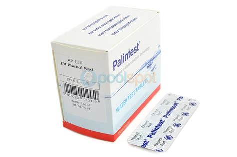 Palintest Ph Phenol Red Box Of Photometer Test Tablets