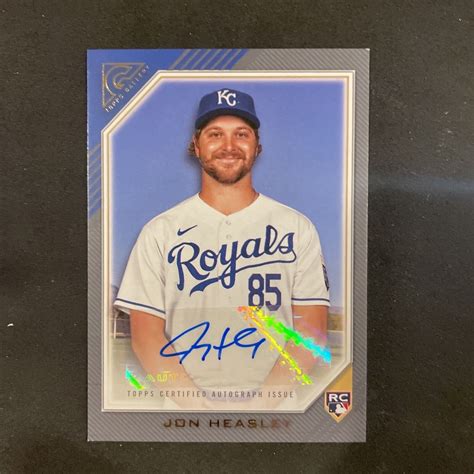 Topps Gallery Jon Heasley Rookie Auto Ra Jh Kansas City Royals Ebay