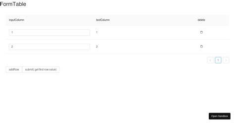 Best Practice Antd Table Form CRUD Codesandbox