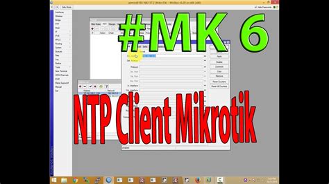 Setting Ntp Client Mikrotik Mk 6 Youtube