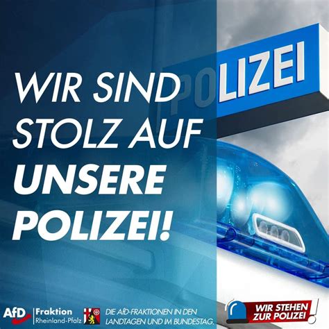 Wir Sind Stolz Auf Unsere Polizei Afd Bitburg Pr M