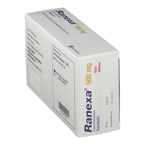 Ranexa 500 Mg 30 St Mit Dem E Rezept Kaufen Shop Apotheke