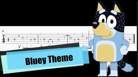 Bluey Theme Song Easy Guitar TABS YouTube