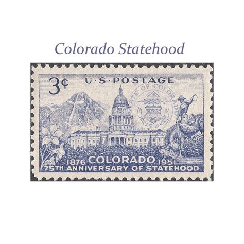 3c Colorado Statehood Stamp .. Unused US Postage Stamps .. Pack of 10 ...