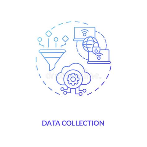 Icono De Concepto De Recopilación De Datos Ilustración del Vector