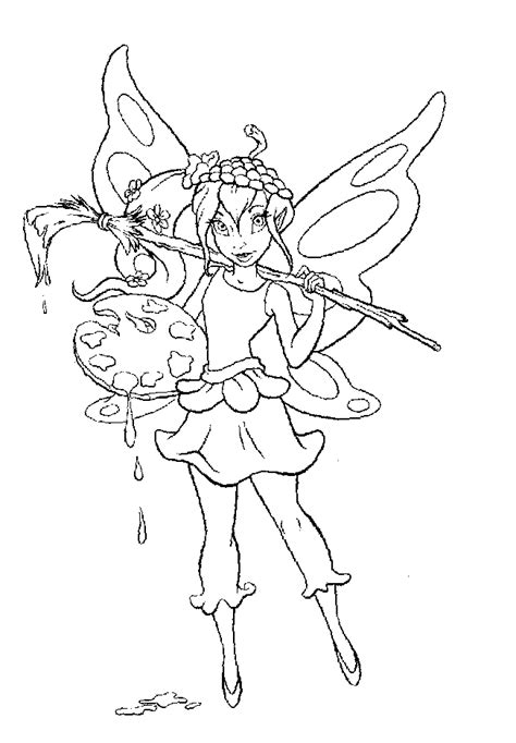 Pixie Hollow Fairies Coloring Pages Coloring Pages