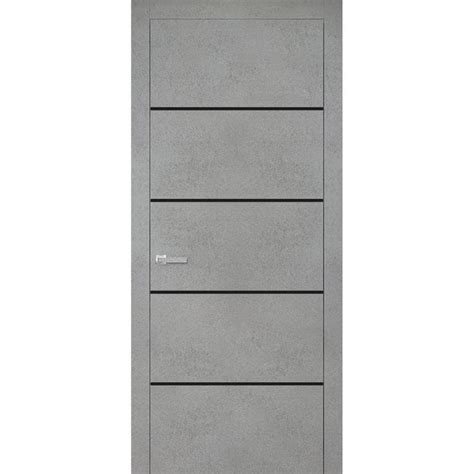 Sartodoors In X In Panel Concrete Finished Solid Wood With