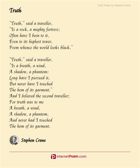 Truth Poem By Stephen Crane