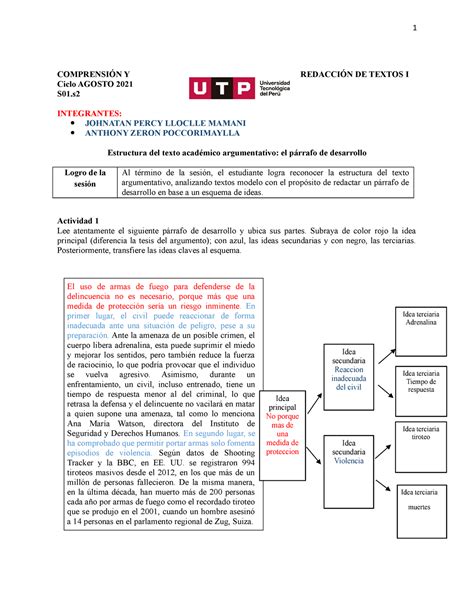 S01 s2 Párrafo de desarrrollo y esquema de ideas material Agosto