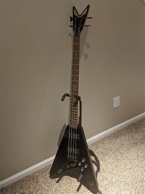 Dean Metalman V 2a Bass Guitar Active 2007 Black Reverb