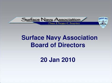 Ppt Surface Navy Association Board Of Directors 20 Jan 2010 Powerpoint Presentation Id2744921