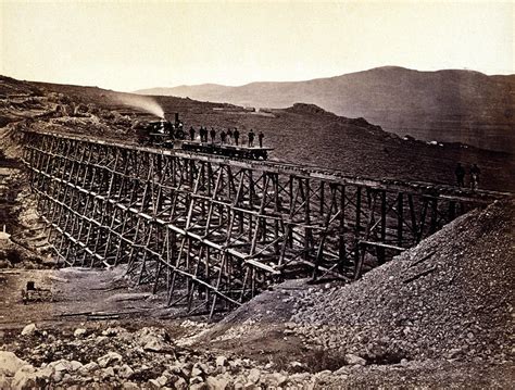 Trestle Work. Central Pacific Railroad Photograph by Everett | Fine Art America