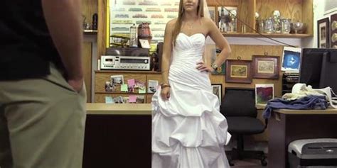 Sexy Blonde Pawns A Wedding Dress XXX Pawn Tnaflix
