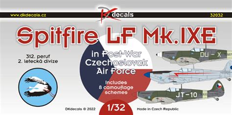 Dk Decals Dk32032 Spitfire Lf Mkixe S89 In Post War Czechoslov