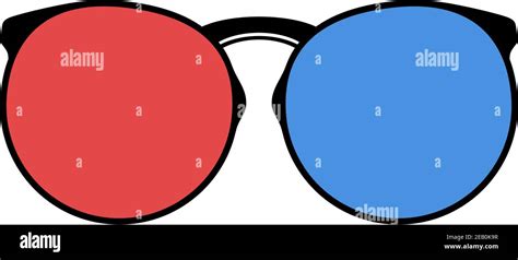 Red And Blue Glasses Stock Vector Image And Art Alamy