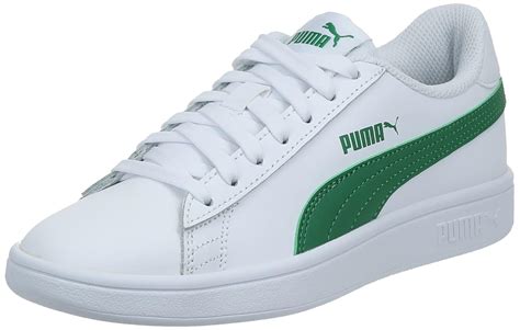 Buy Puma Unisex Adult Smash V2 L White Amazon Green Sneaker 3 Uk 36521503 At