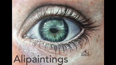 How To Paint A Realistic Eye With Acrylics Speed Painting YouTube