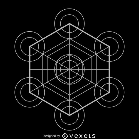 Descarga Vector De Geometría Sagrada Del Cubo De Metatron