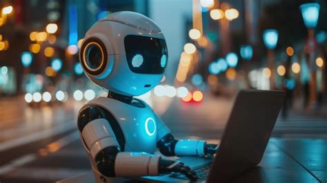 Digital Que Utiliza El Port Til Ai Chatbot Respuesta Autom Tica