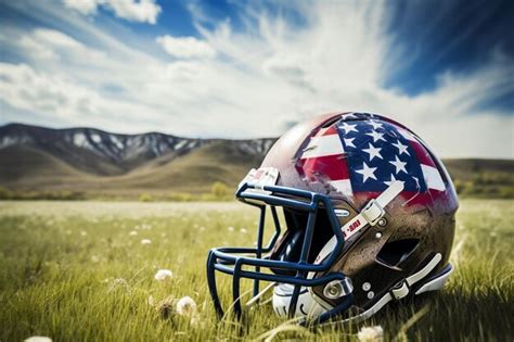 Premium AI Image | american football field wallpaper