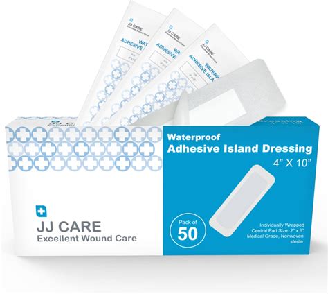 Amazon Jj Care X Waterproof Adhesive Island Dressing