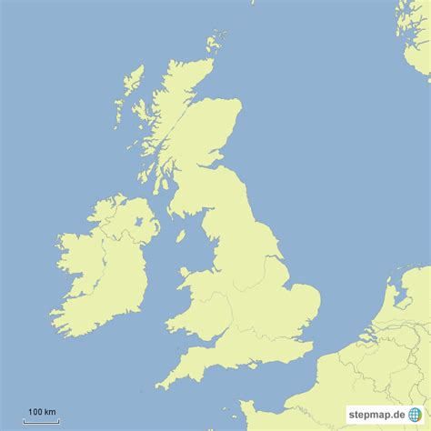 StepMap England Landkarte für Deutschland